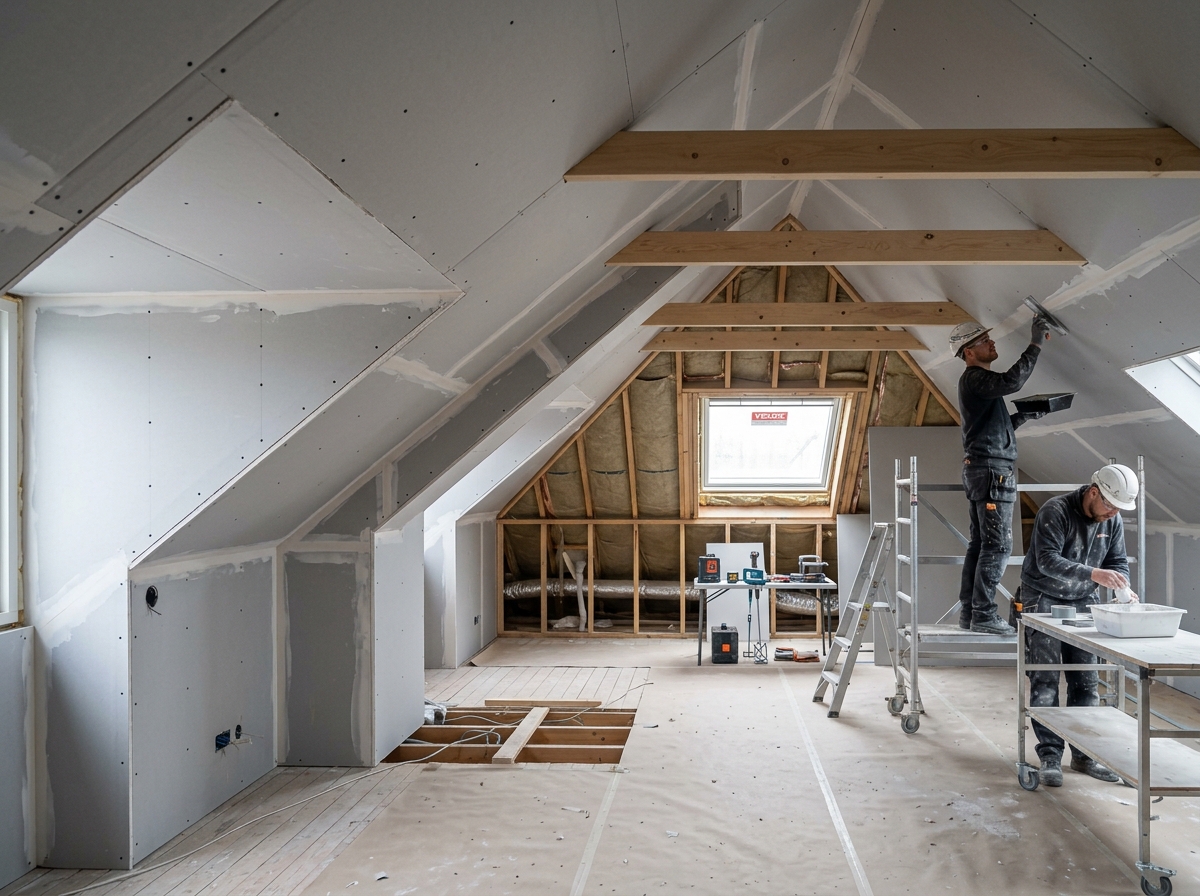 Dachgeschossausbau Trockenbau
